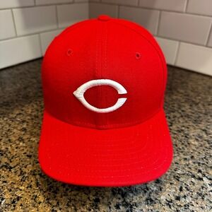 Cincinnati Reds Hat New Era 59FIFTY Fitted Men's 7 1/4 Red MLB Made in USA